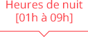 tarifs heure nuit