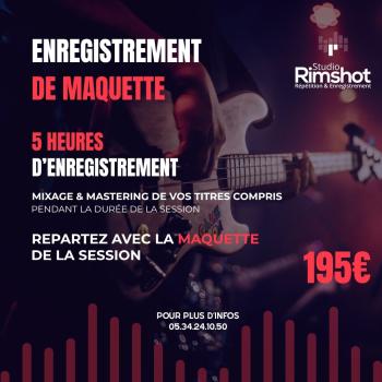 studio rimshot enregistrement et répétition